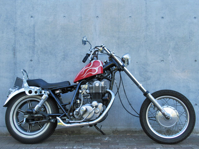 SR400ロングスイングアーム - バイク