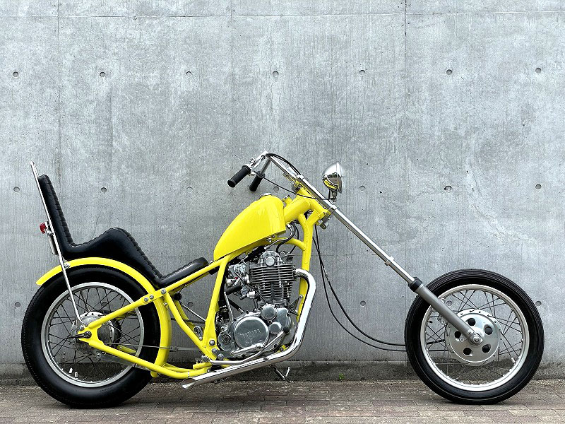 桜舞う季節 SR400 フロントフォーク ローダウン チョッパー chopper